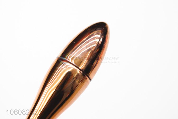 Factory sales golden plastic handle makeup brush beauty tool