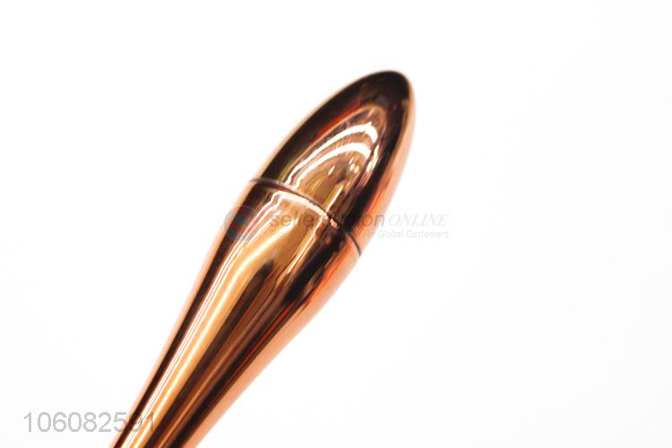 Hot selling golden plastic handle makeup brush