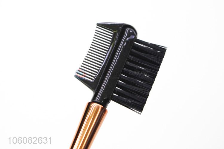 Factory costom gold makeup brushes plastic handle makeup brush