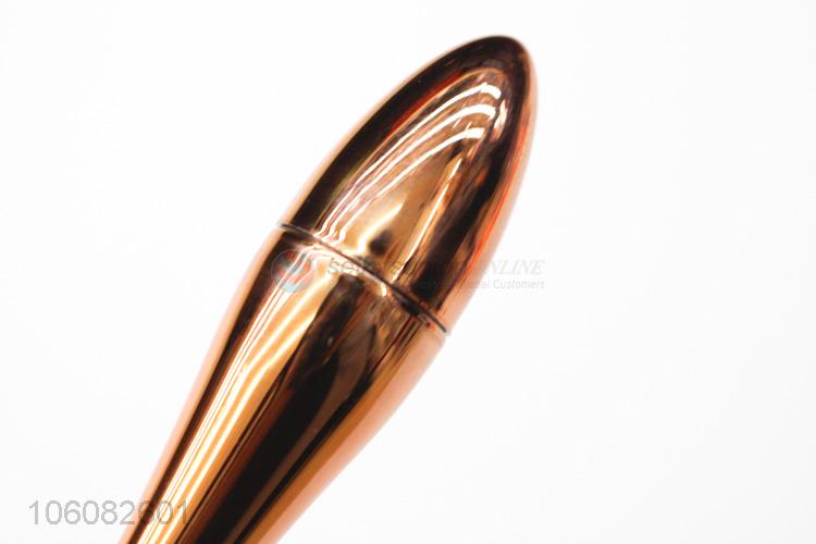 New arrival nylon hair golden plastic handle makeup brush