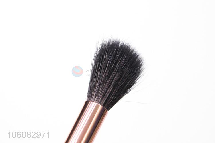 Cheap black wood handle powder brush cosmetic makeup brush nylon hair blush