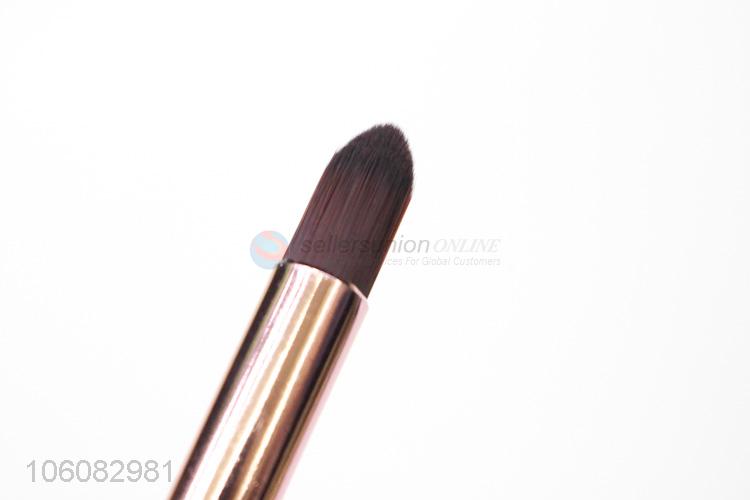 custom handmade synthetic hair black wooden handle makeup brush