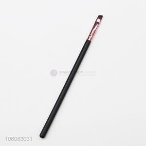 Direct price black wood handle nylon hair angled makeup eyebrow brush