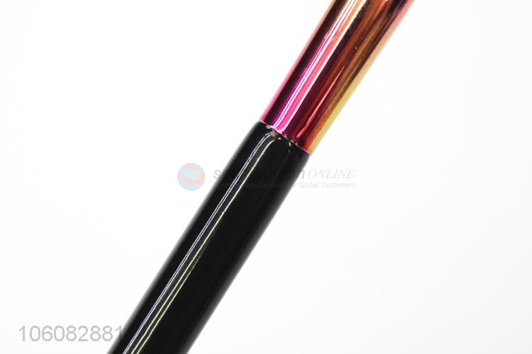 Unique design rainbow ferrule beautiful color cosmetic makeup brush