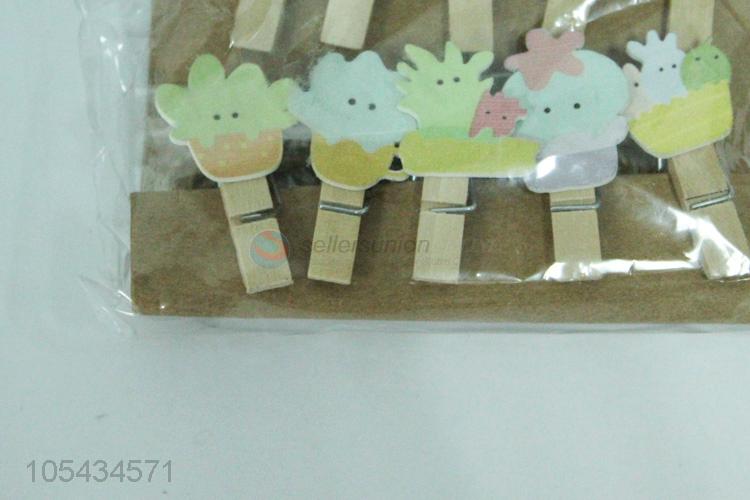 10 PCS WOODEN CLIP SET