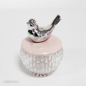 Elegant crafts wedding decor bird desgin ceramic jewelry box