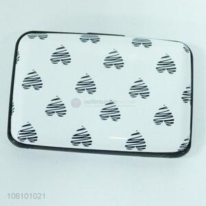 Best selling heart printed plastic card bag for women