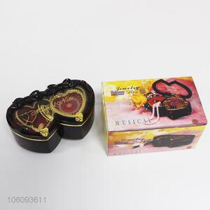 Unique Design Double Heart Shape Plastic Music Box