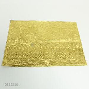 Wholesale unique design gold pvc material placemat