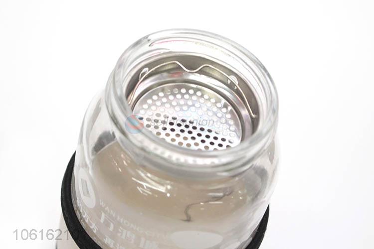 Hot selling 200ml glass drinking bottle water bottle