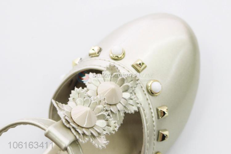 Factory Price Girl Leather Pu Shoes Spring Autumn Children Princess Shoes