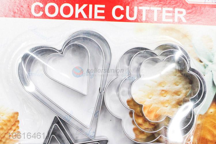 High Sales Multifunctional 12Pieces Stainless Steel Cookie Cutter Biscuit Mold