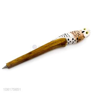 Reasonable Price Animal Head Wooden Ball-point Pen