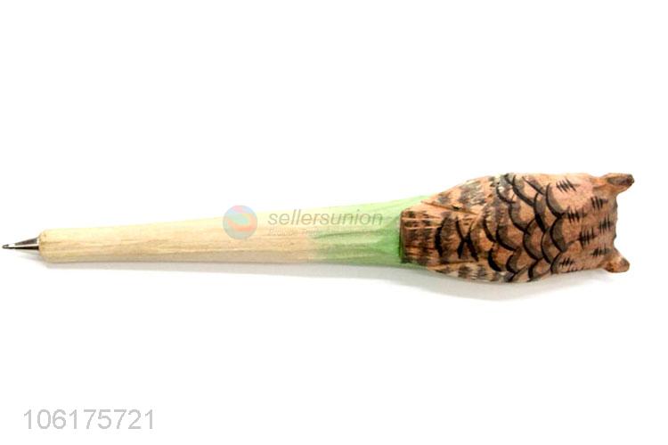 Suitable Price Hand Engraving Wooden Animal Ballpoint-pen