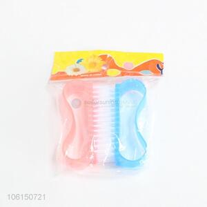 Unique Design 2 Pieces Plastic Nail Brush