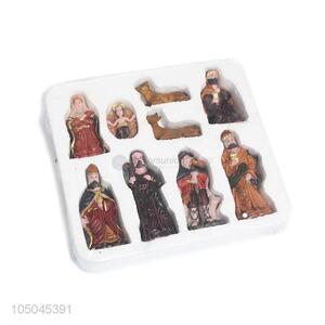 Premium quality 9pcs jesus resin crafts set