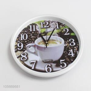 Wholesale Coffee Design Face Wall Clock For Home Decoration