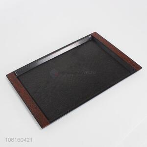 Factory Wholesale Plastic Rectangular Non-slip Serving Tray