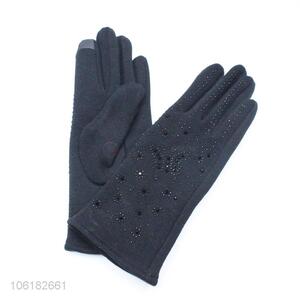 Wholesale Butterfly Patter Winter Warm Gloves For Women