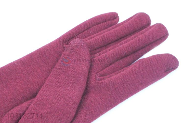 Custom Winter Wool Gloves Colorful Warm Gloves