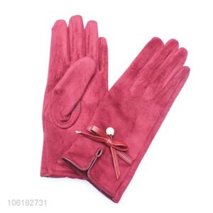 High Quality Suede Gloves Winter Outdoor Warm Gloves