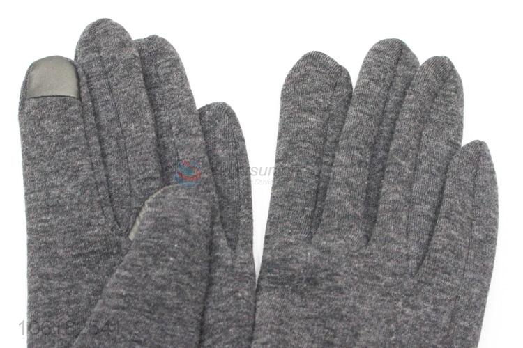 Fashion Style Winter Wool Gloves With Pompon Ball