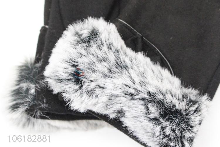 Best Quality Suede Gloves Winter Warm Gloves For Women