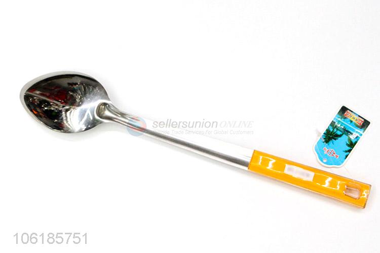 Low price kitchen products stainless steel long dinner spoon