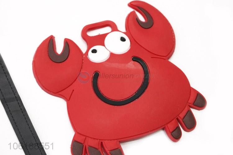 Wholesale Price Cute Crab Design Luggage Tag Plane Tag