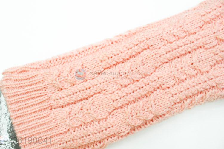 Factory Price Knitted Mittens Women Long Fingerless Gloves