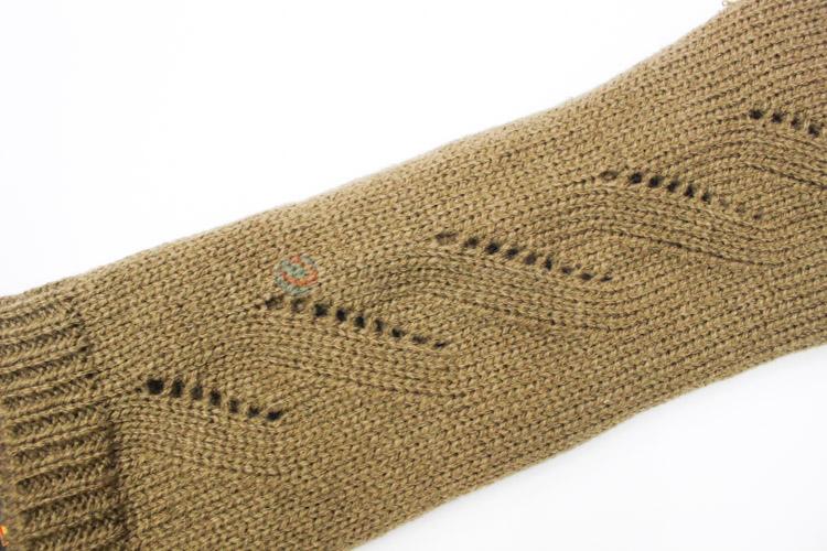 China Manufacturer Knitted Mittens Women Long Fingerless Gloves