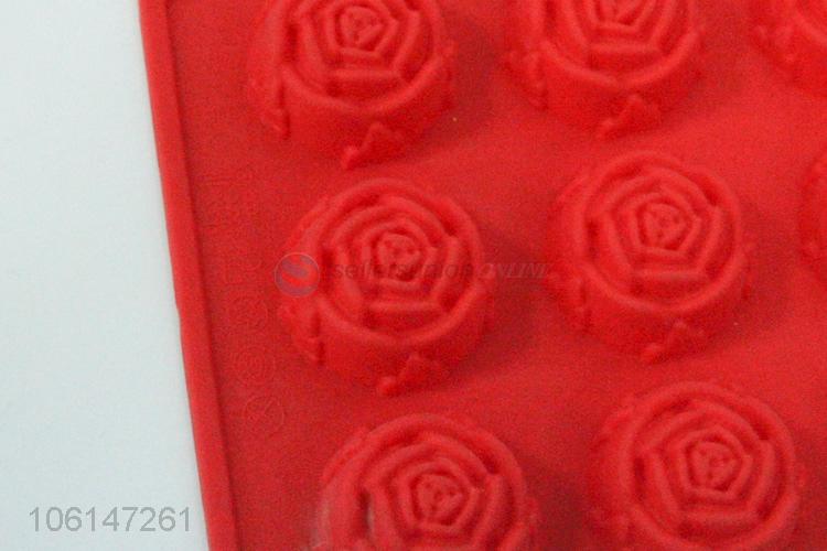 Top sale food grade silicone rose cake mould for baking