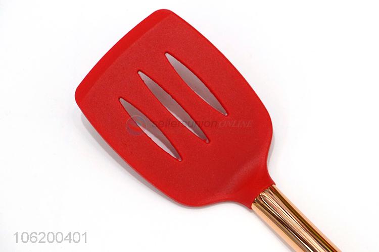 Custom Best Cooking Kitchen Tool Slotted Turner Silicone Frying Spatula