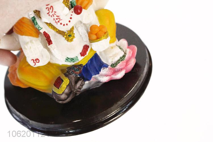 New Product Handmade Hand Painted Indian Home Decorative Gift Item Resin Idol Of Ganesha