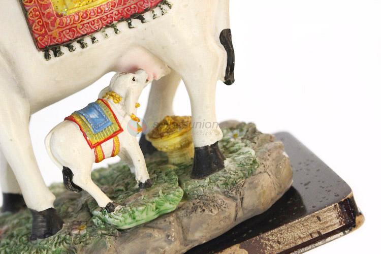 Wholesale Cow Statues Resin Handicrafts Indian God For Diwali