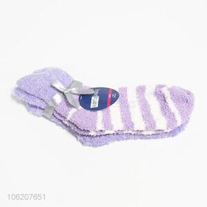 Top Selling 2 Pairs Stripe Woman Sock