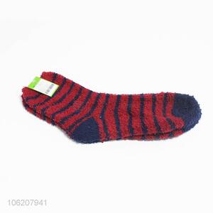 Cheap and High Quality Stripes Towel Sock