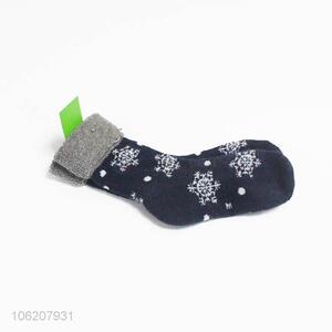 China Hot Sale Christmas Snowflake Sock