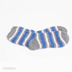 Top Quanlity Winter Stripes Towel Sock