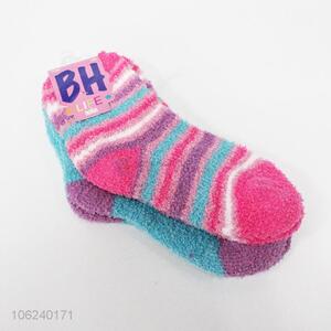 Factory price women thicken terry socks for winter