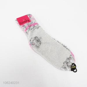 Wholesale women thicken terry socks for winter