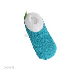 High quality women microfiber floor socks for winter