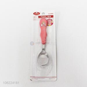 New colorful dinnerware children baby stainless steel spoon