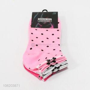 Fashion 3pairs polyester knitted ankle socks