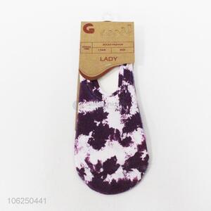 Eco-friendly breathable cotton casual women's boat socks