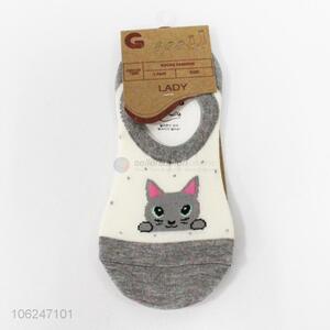 Cute Cat Pattern Ladies Socks Short Sock