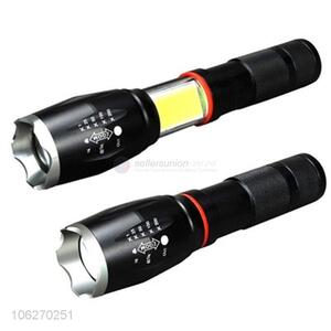 New design retractable fluorescent aluminum alloy led flashlight