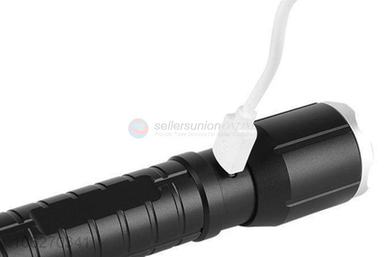 China suppliers powerful aluminium alloy usb charging flashlight