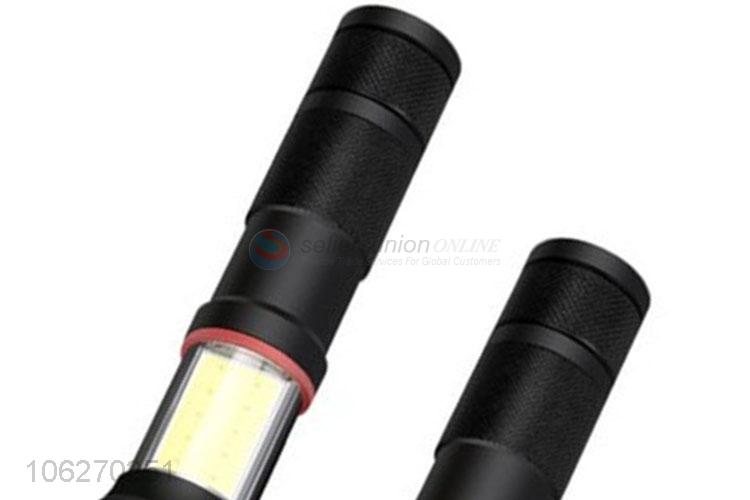 New design retractable fluorescent aluminum alloy led flashlight