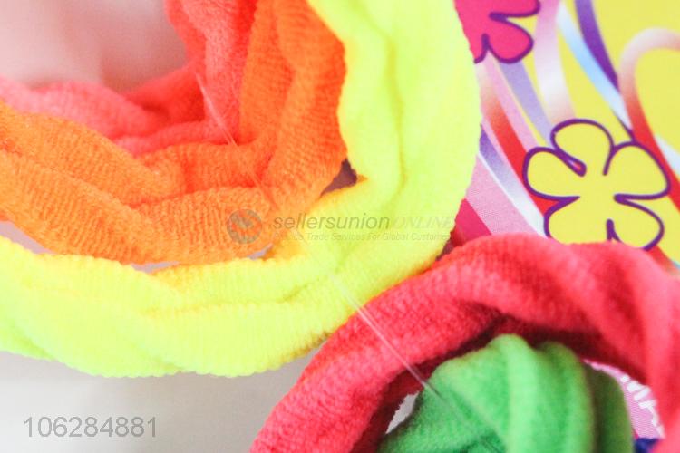 Wholesale high quality candy-colored twisty cotton hair ring